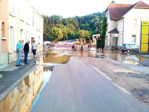 Iwwerschwemmung Fielserstrooss 11.7.2013